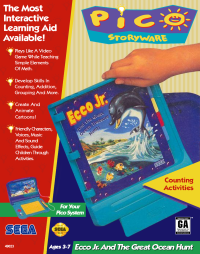 Ecco Jr and the Great Ocean Hunt Sega Pico US box art